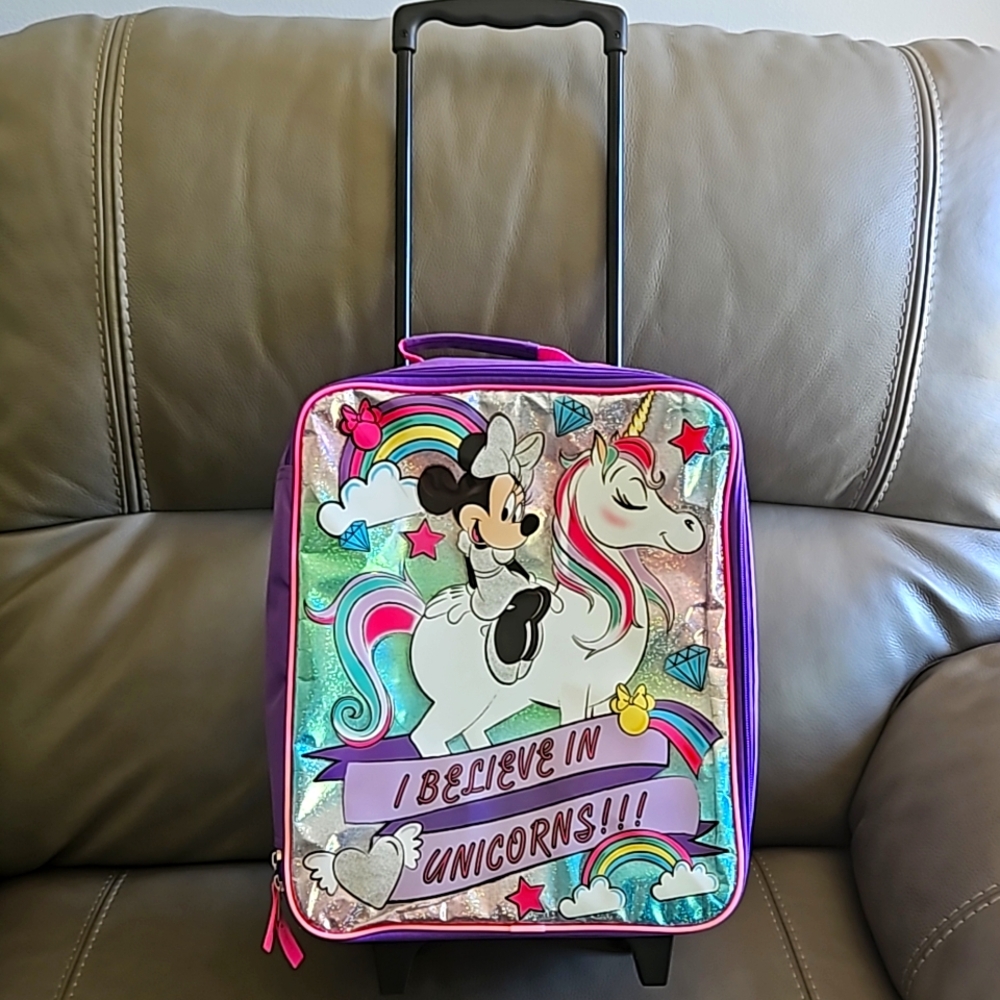 Minnie mouse unicorn mini suitcase